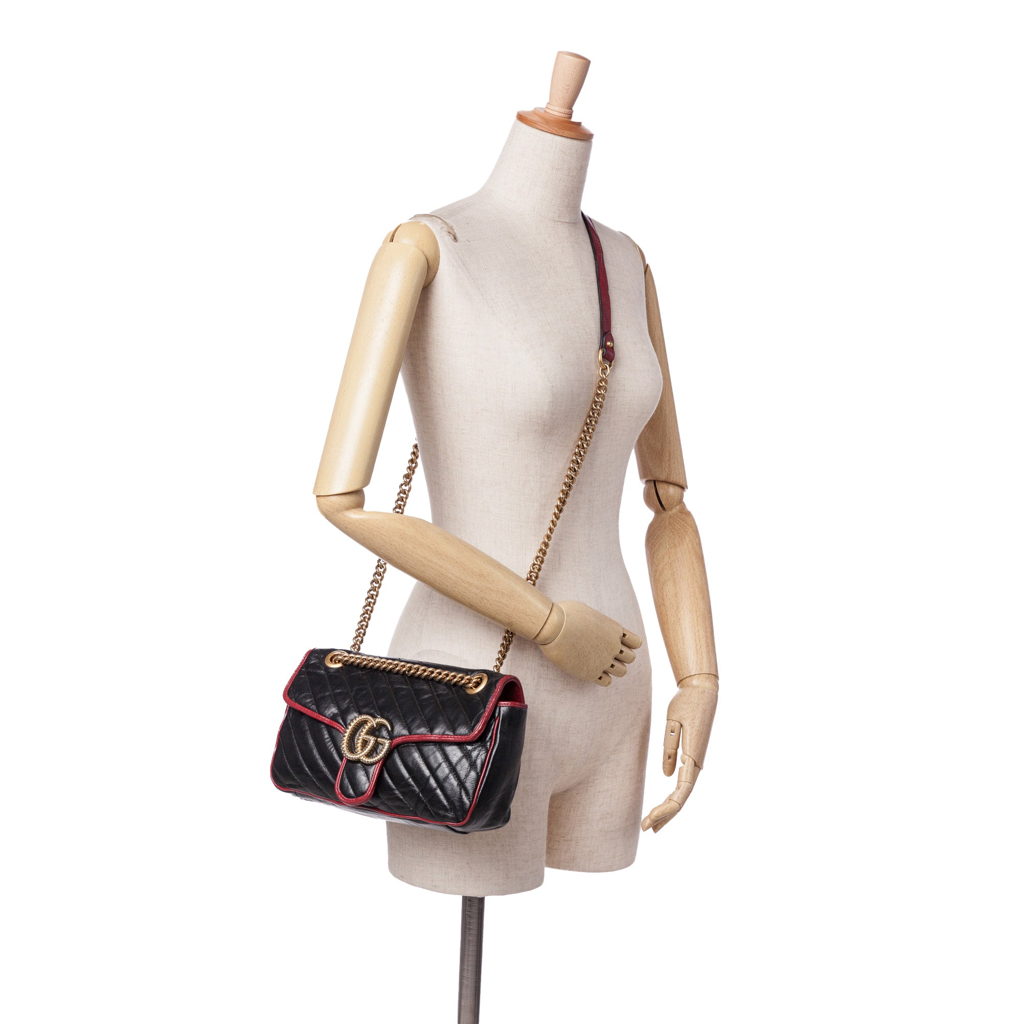 Small GG Marmont Matelasse Leather Torchon Flap Crossbody