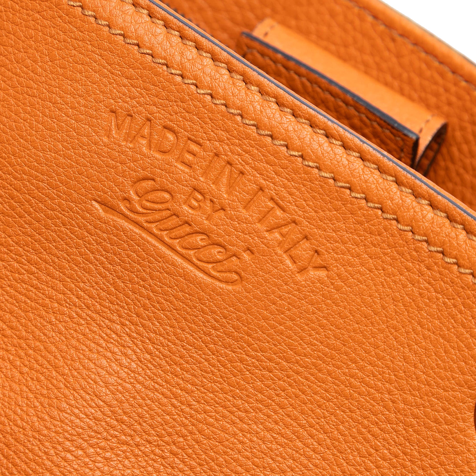 Medium Calfskin Bamboo Shopper Satchel