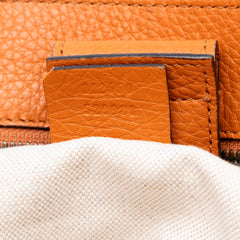 Medium Calfskin Bamboo Shopper Satchel