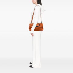 Medium Calfskin Bamboo Shopper Satchel