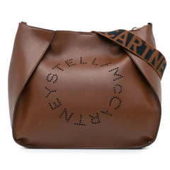 Perforated Logo Faux Leather Crossbody