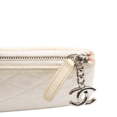 Large Quilted Printed Canvas Coco Cuba Libre O Case Clutch