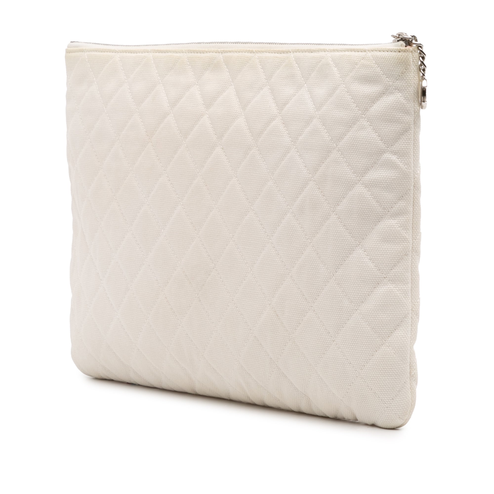 Large Quilted Printed Canvas Coco Cuba Libre O Case Clutch