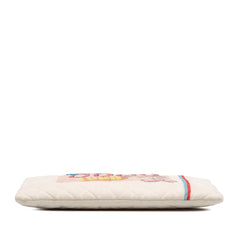Large Quilted Printed Canvas Coco Cuba Libre O Case Clutch