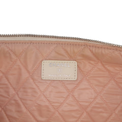 Large Quilted Printed Canvas Coco Cuba Libre O Case Clutch