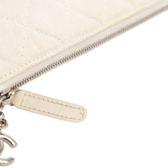 Large Quilted Printed Canvas Coco Cuba Libre O Case Clutch