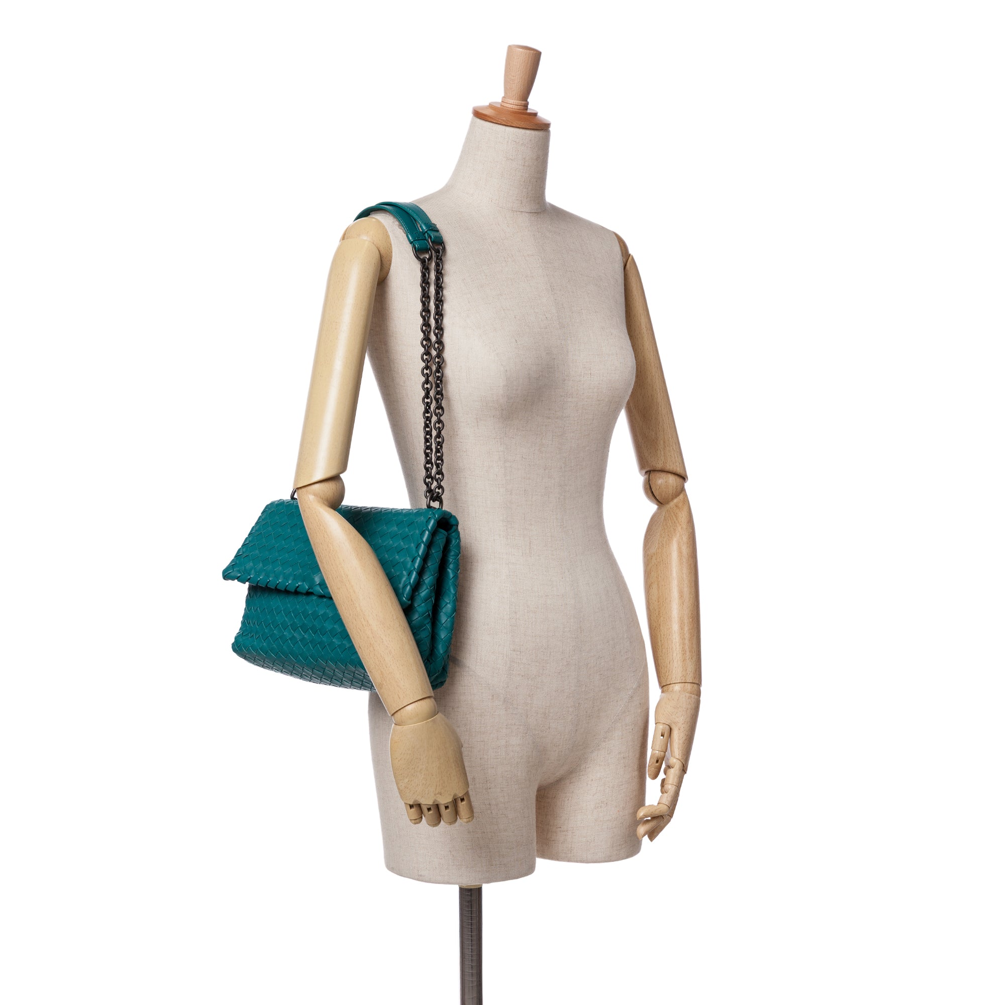 Small Nappa Intrecciato Olimpia Shoulder Bag