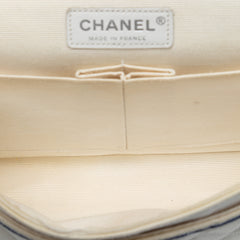 Medium Classic Printed Grosgrain Double Flap