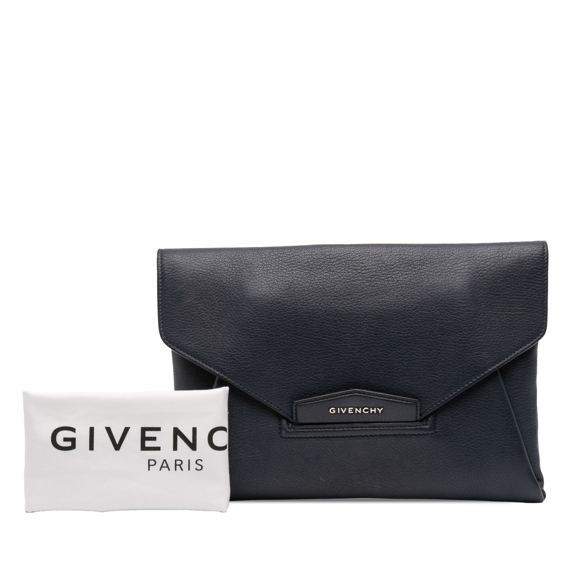 Medium Goatskin Antigona Envelope Clutch