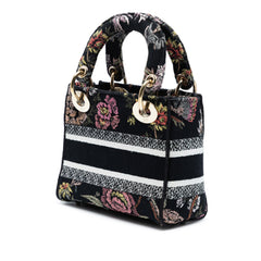 Mini Embroidered Canvas Mille Fleurs Lady D Lite