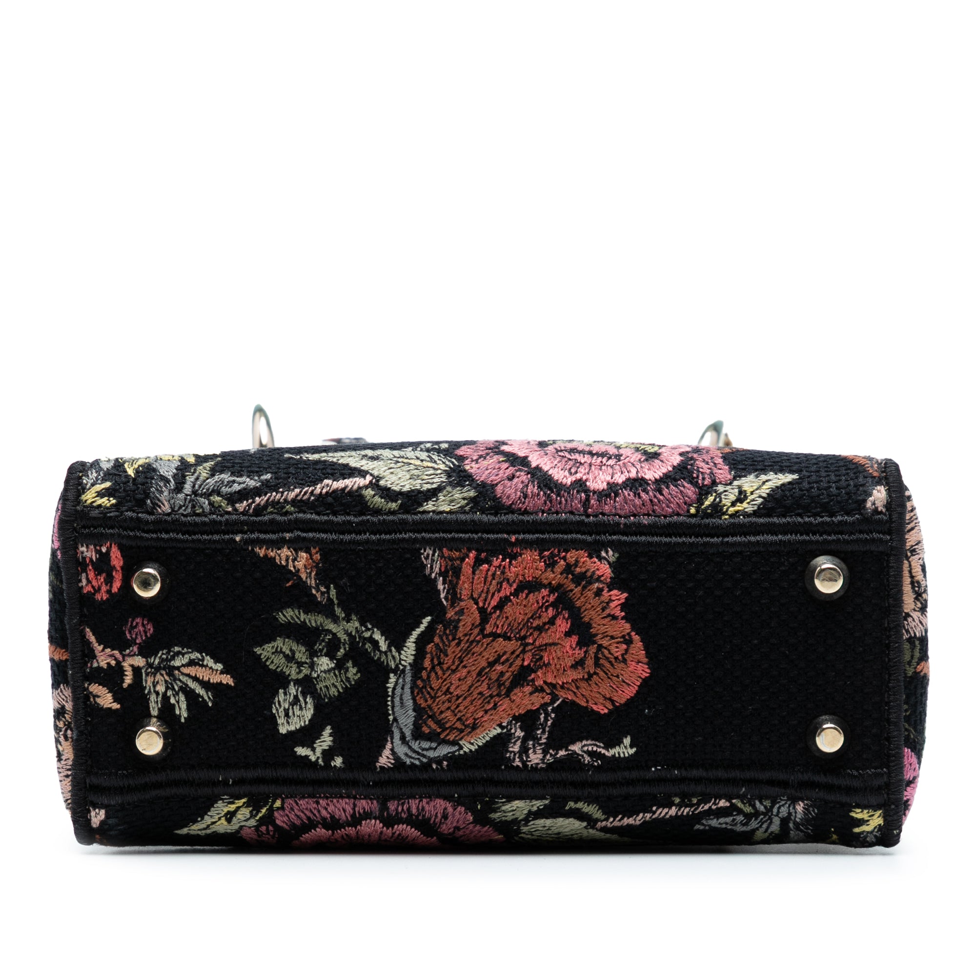 Mini Embroidered Canvas Mille Fleurs Lady D Lite