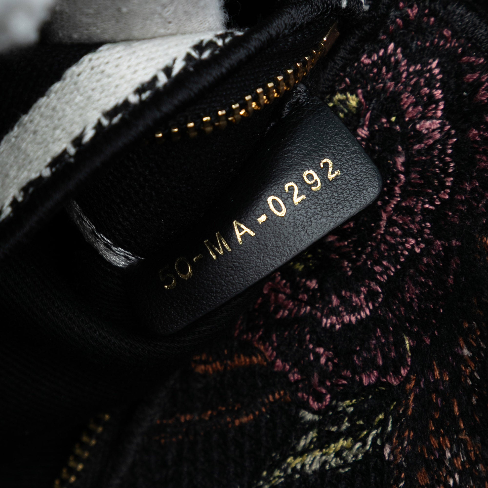 Mini Embroidered Canvas Mille Fleurs Lady D Lite