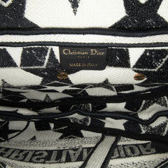 Stars Embroidered Canvas Saddle Bag_5