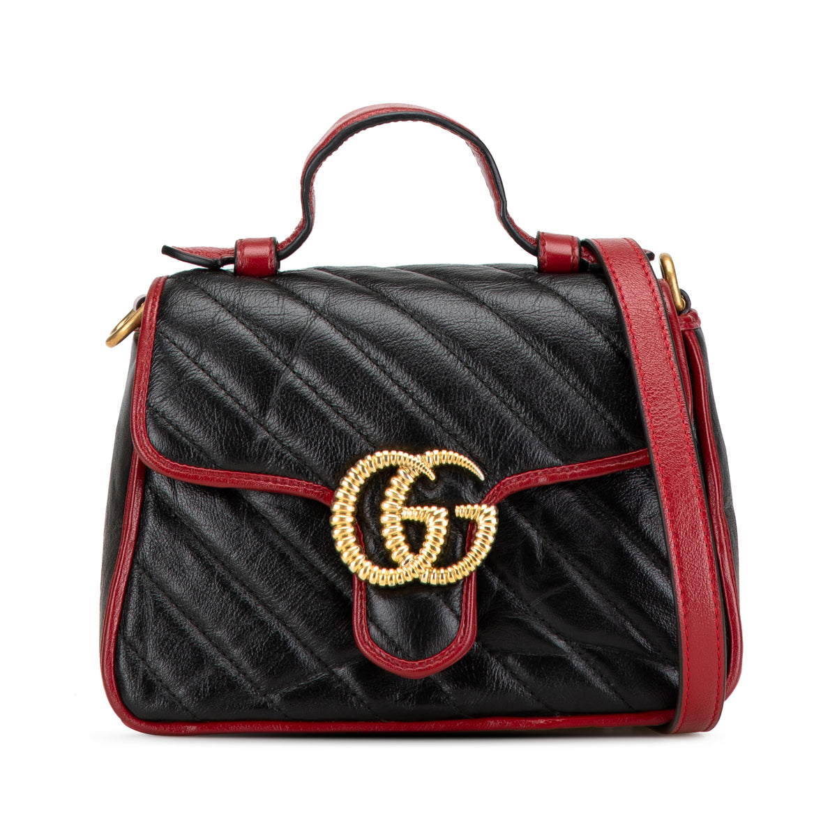 Mini GG Marmont Torchon Top Handle Bag