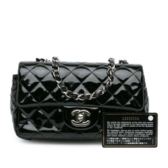 Mini Rectangular Classic Patent Single Flap
