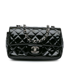 Mini Rectangular Classic Patent Single Flap