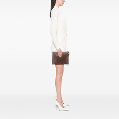 Macadam Coated Canvas Clutch