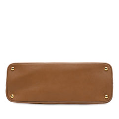 Large Saffiano Lux Promenade Satchel