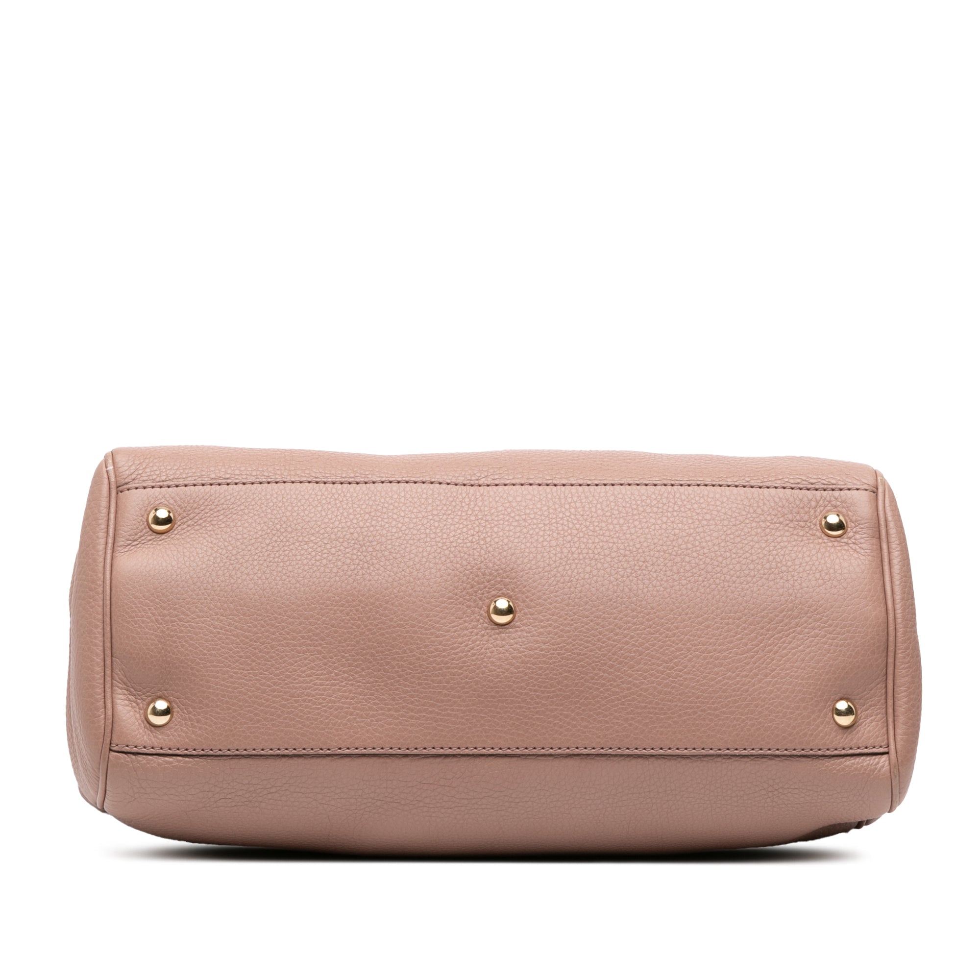 Medium Calfskin Bamboo Shopper Satchel