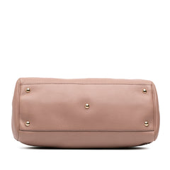 Medium Calfskin Bamboo Shopper Satchel