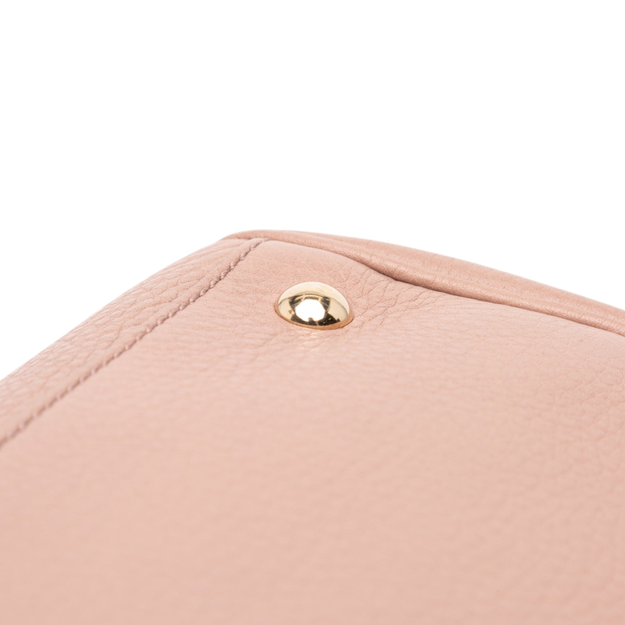 Medium Calfskin Bamboo Shopper Satchel