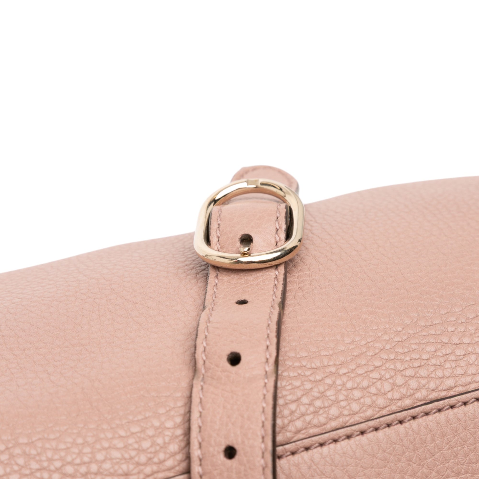 Medium Calfskin Bamboo Shopper Satchel