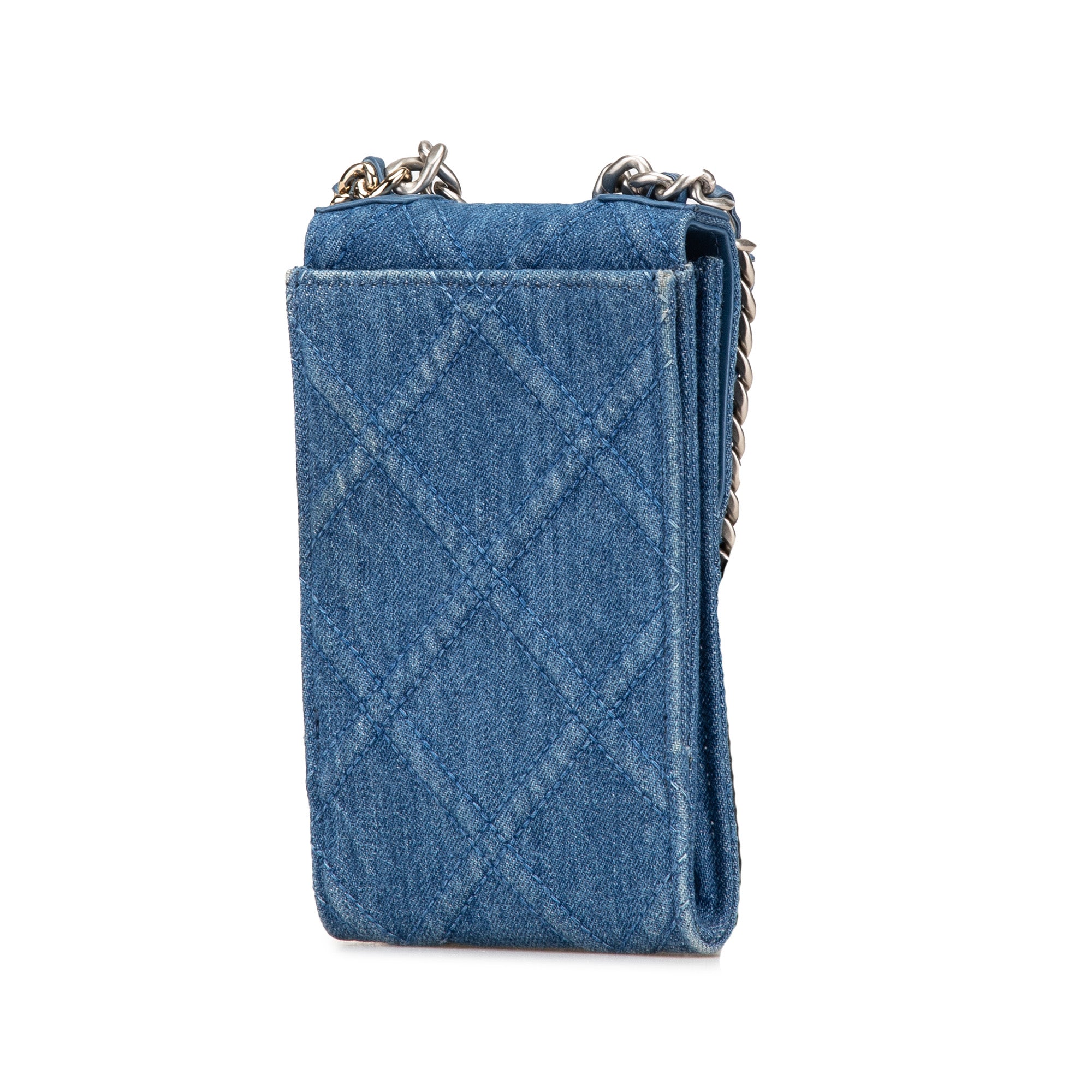 Denim 19 Phone Holder with Chain