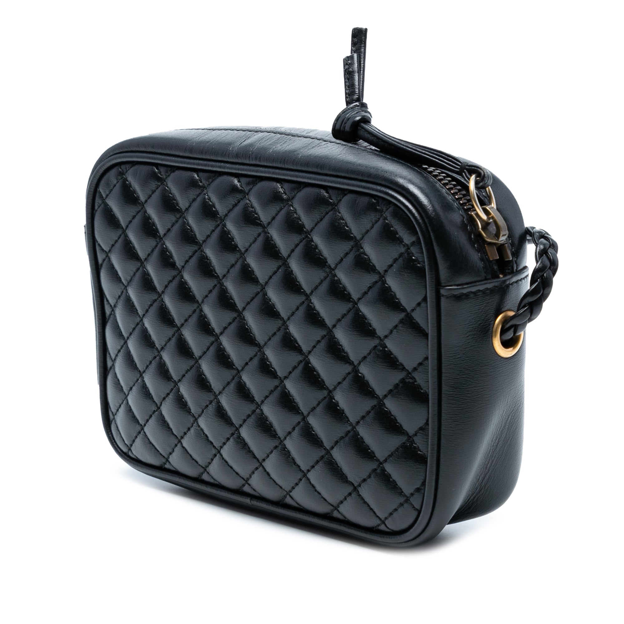 Mini Quilted Leather Web Trapuntata Crossbody