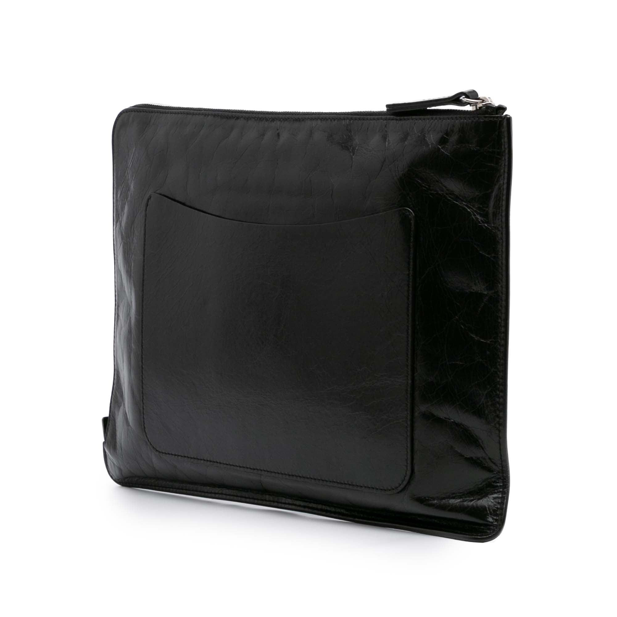 Large Calfskin Feministe Maize Feminine Pouch