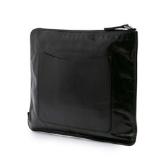 Large Calfskin Feministe Maize Feminine Pouch