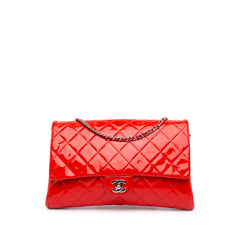 Quilted Patent New Clutch With Chain