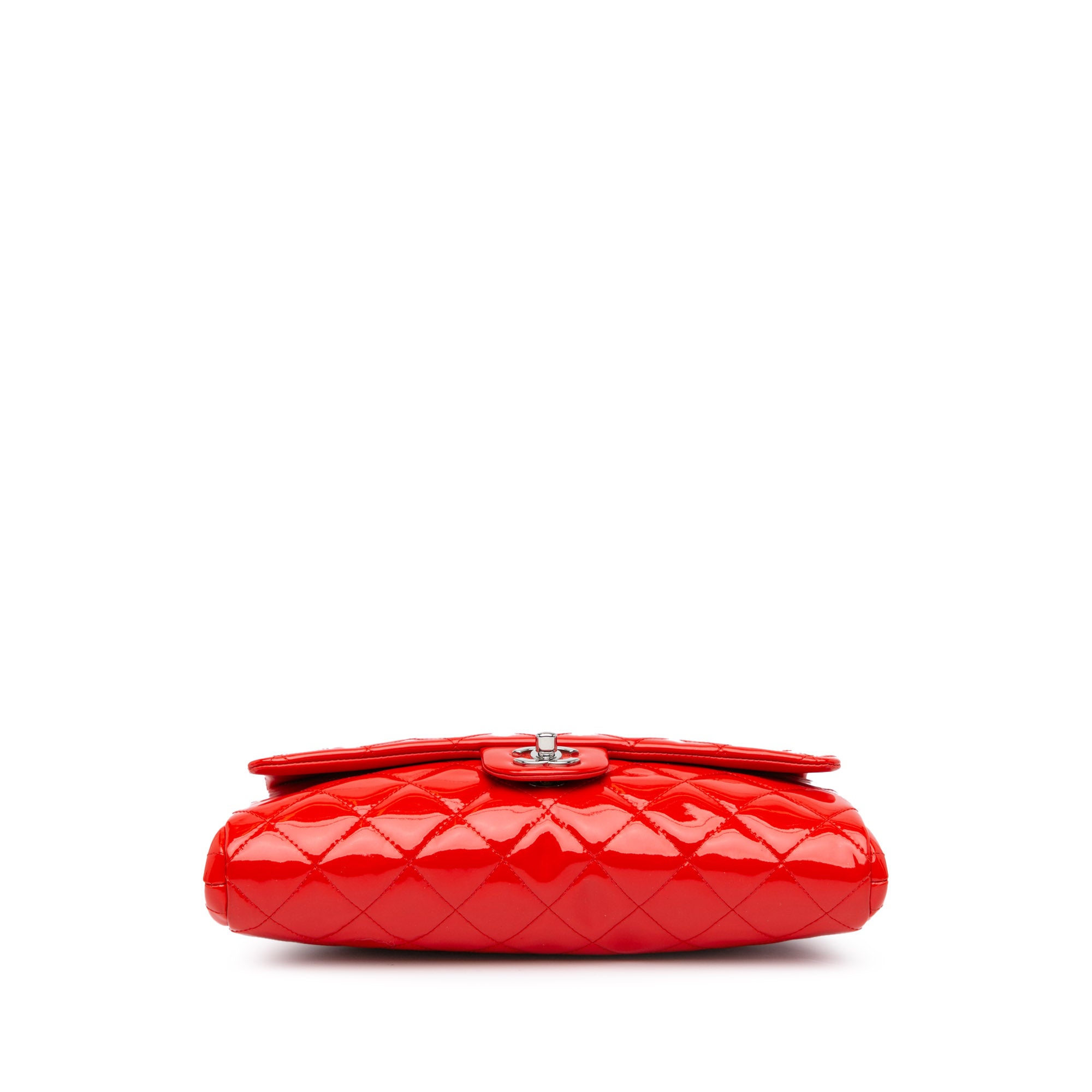 Quilted Patent New Clutch With Chain