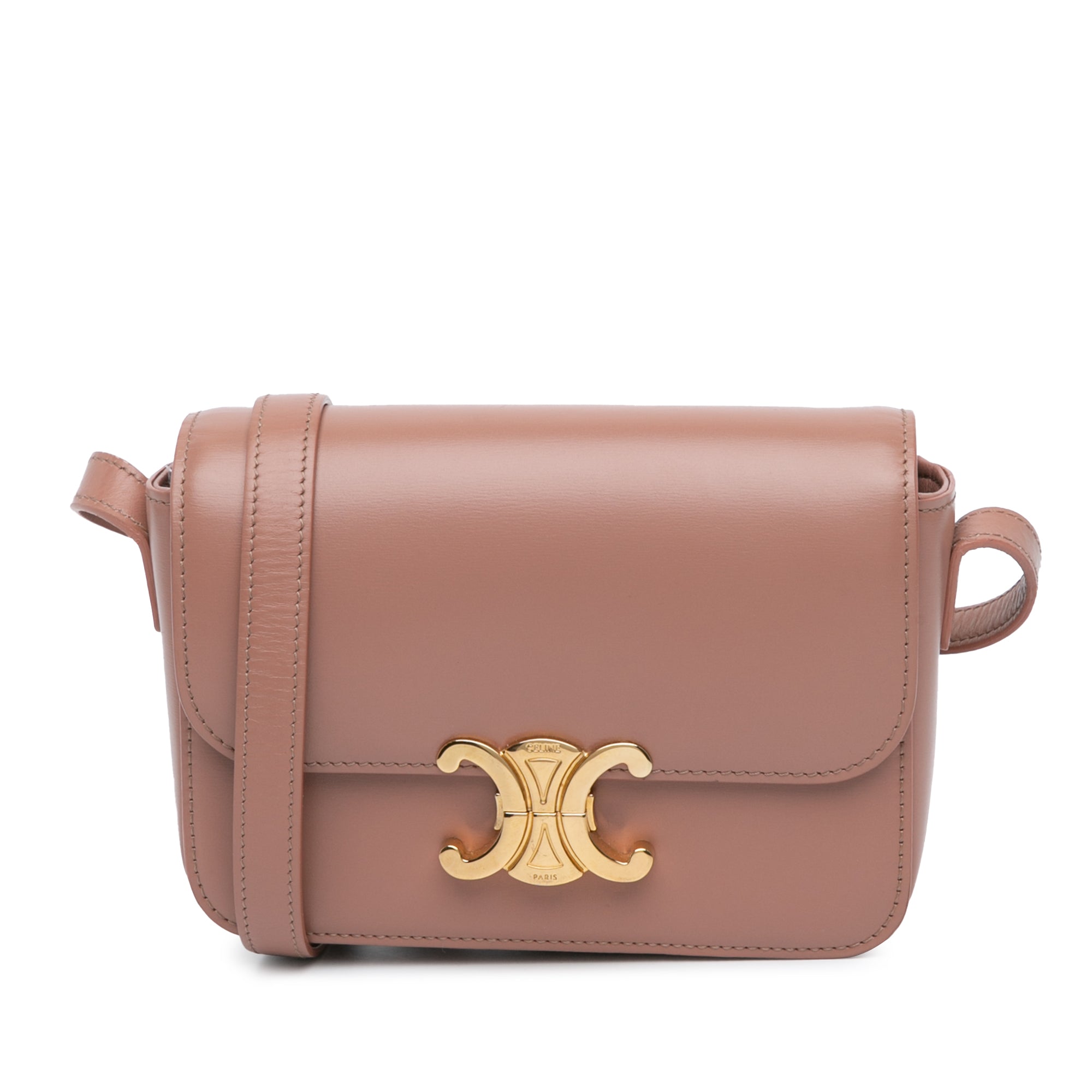 Teen Shiny Calfskin Triomphe Crossbody