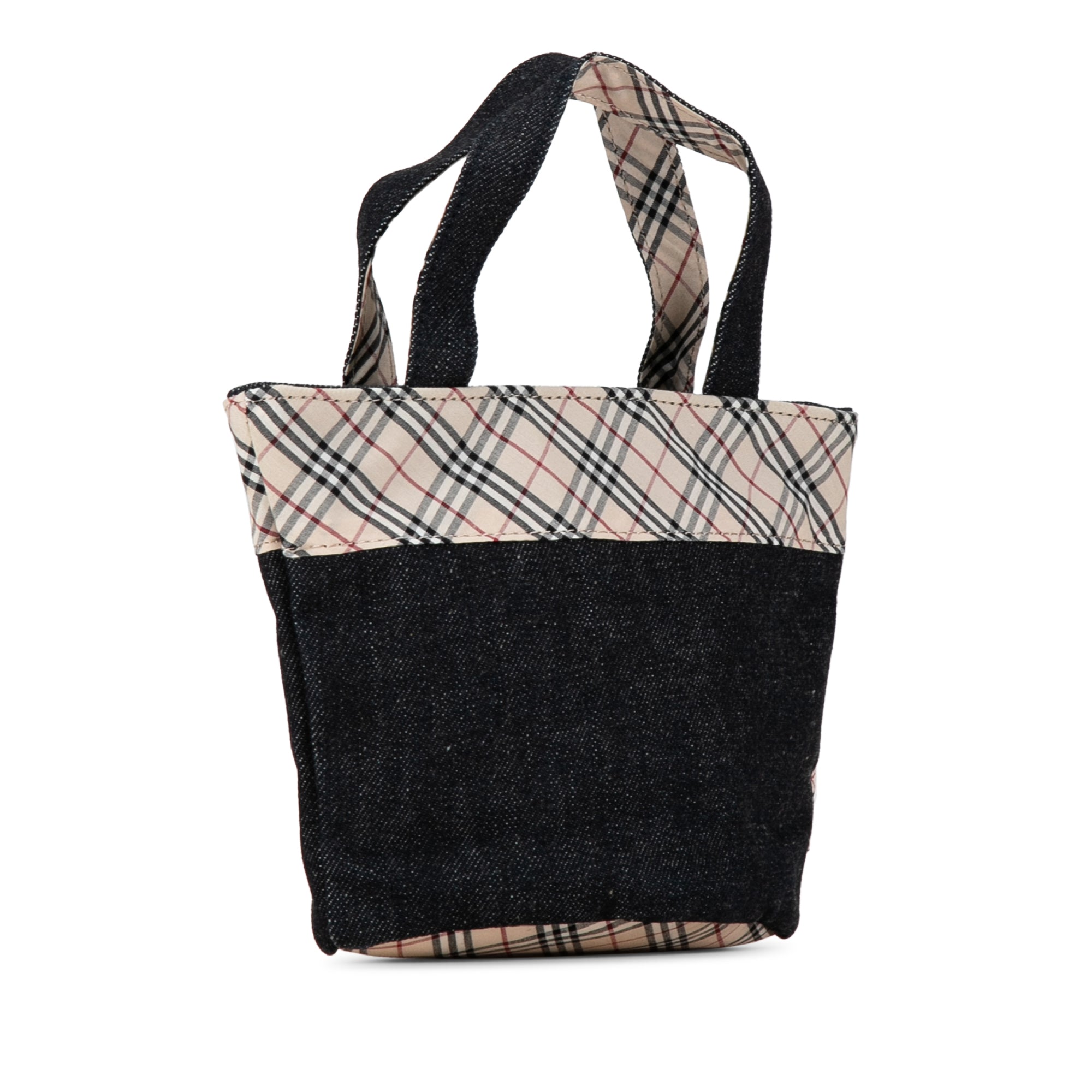 Nova Check Trimmed Denim Handbag