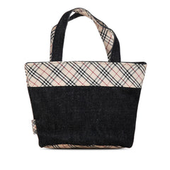 Nova Check Trimmed Denim Handbag