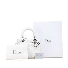 Medium Lambskin Cannage Lady Dior