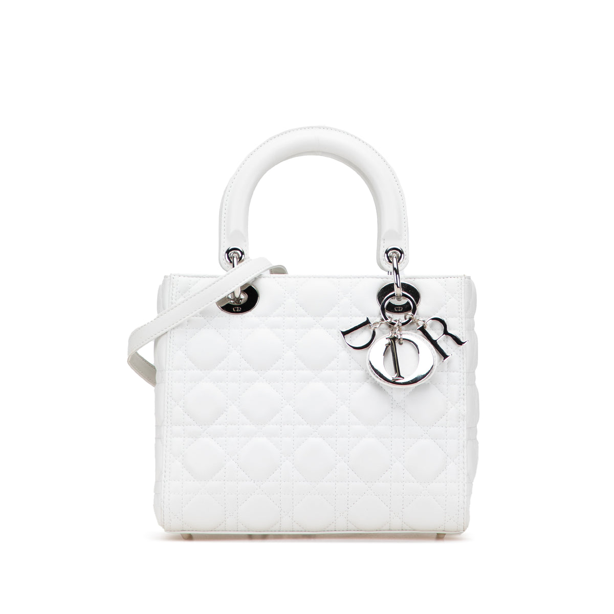 Medium Lambskin Cannage Lady Dior