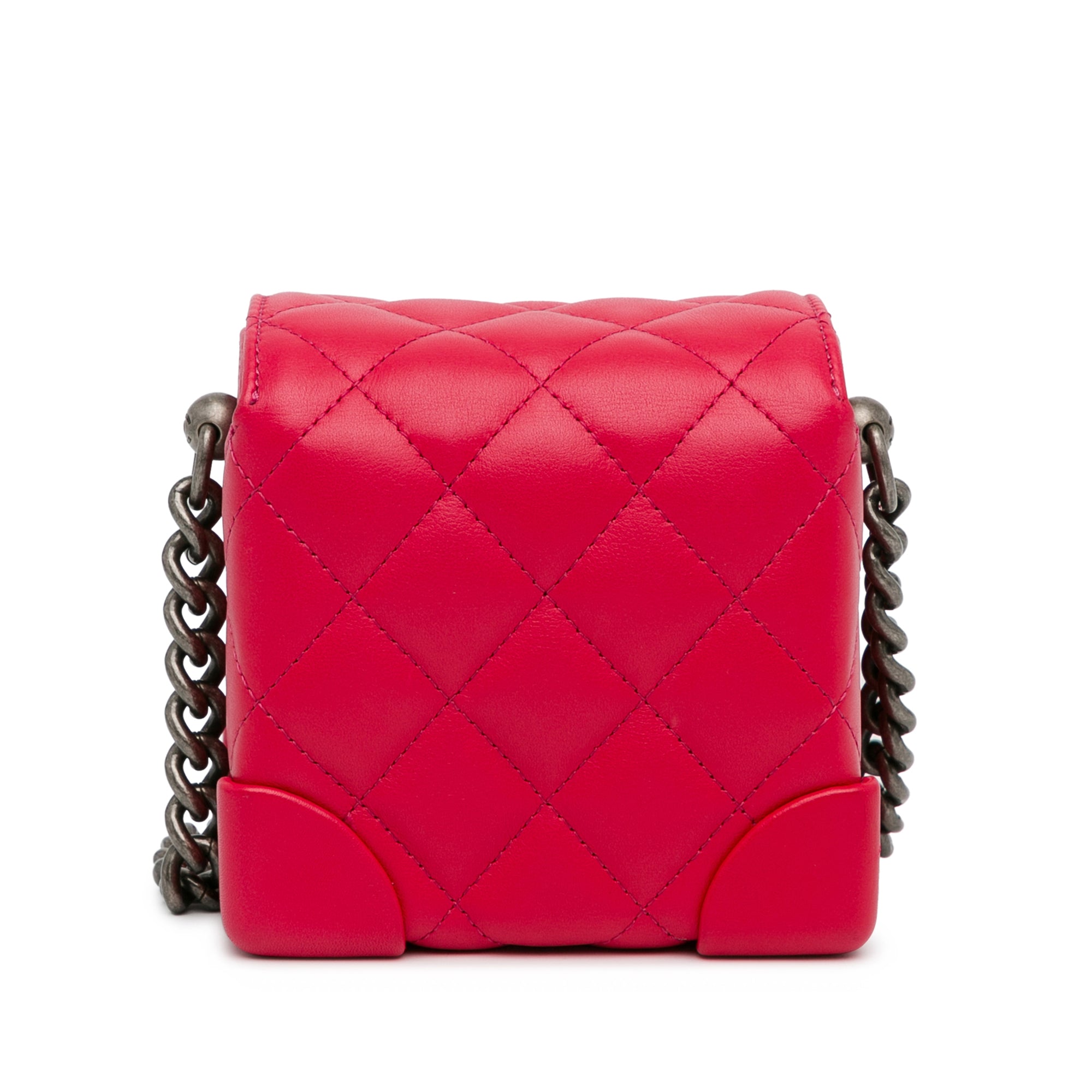 Mini Lambskin Trunk Like Crossbody