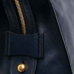 Medium Saffiano Trimmed City Calf Greca Esplanade Satchel
