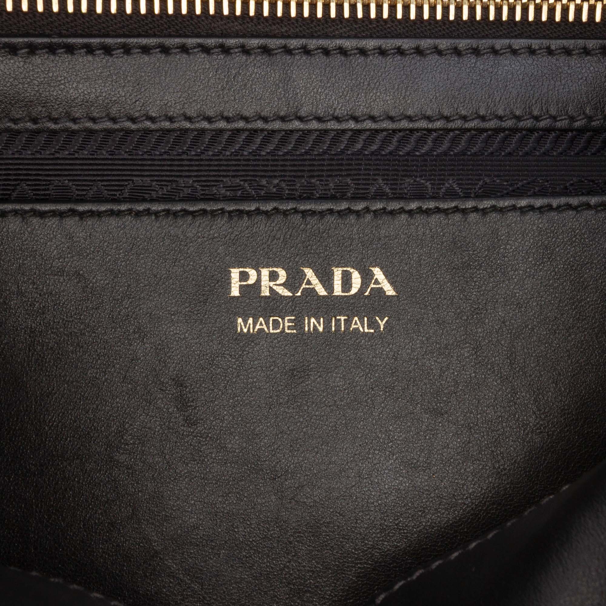 Medium Saffiano Trimmed City Calf Greca Esplanade Satchel