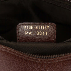 Calfskin Double Saddle Bowler Bag