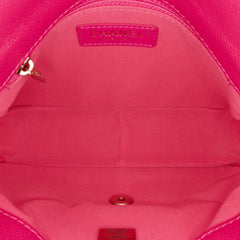 Small Quilted Caviar Chain Melody Flap