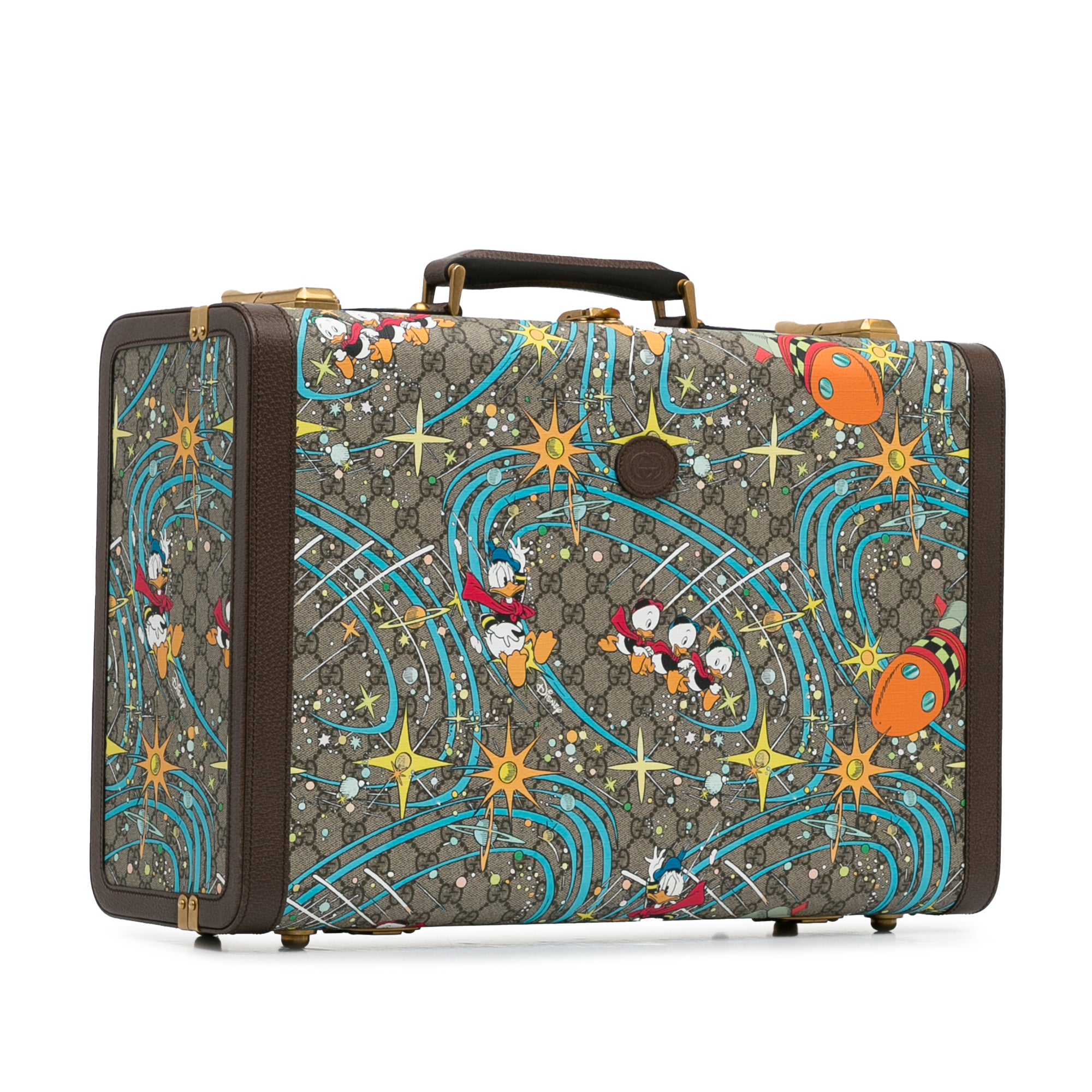 x Disney Medium GG Supreme Donald Duck Savoy Suitcase_1