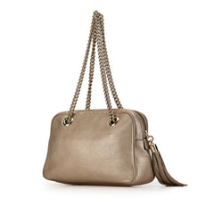 Leather Soho Chain Zip Shoulder Bag