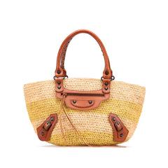 Raffia Motocross Classic Panier Basket Tote