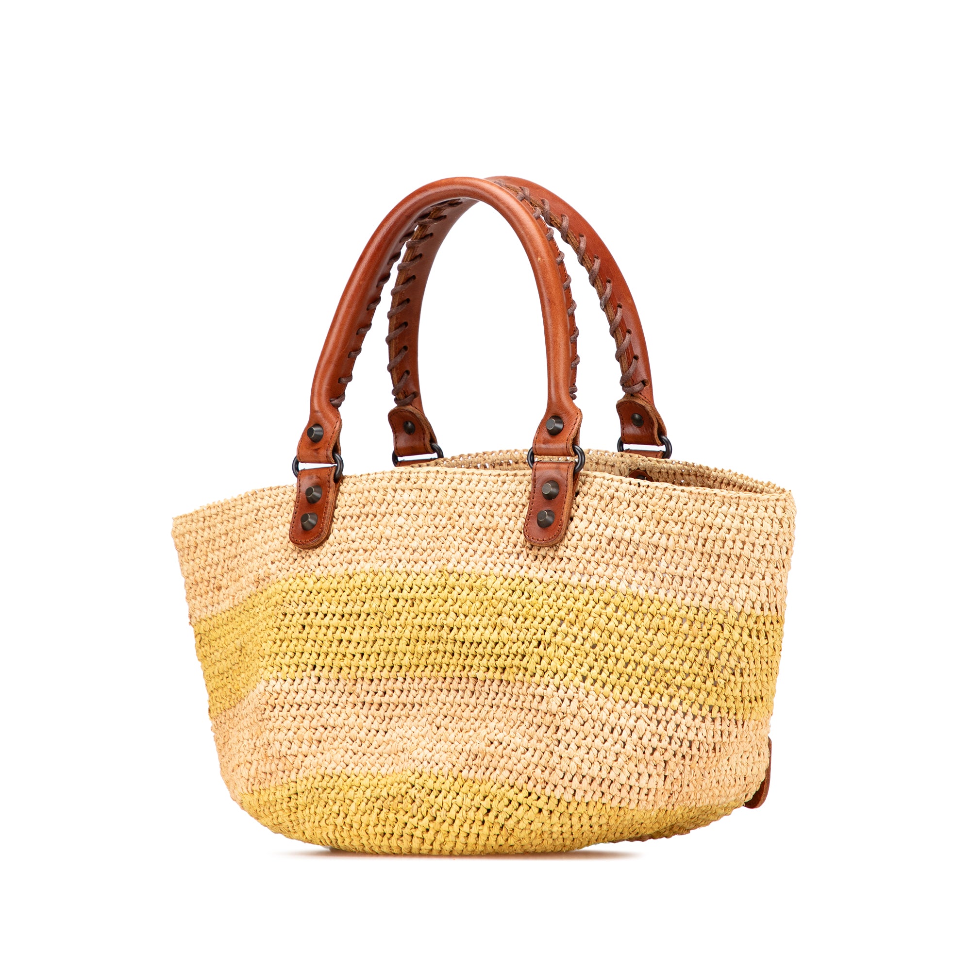 Raffia Motocross Classic Panier Basket Tote
