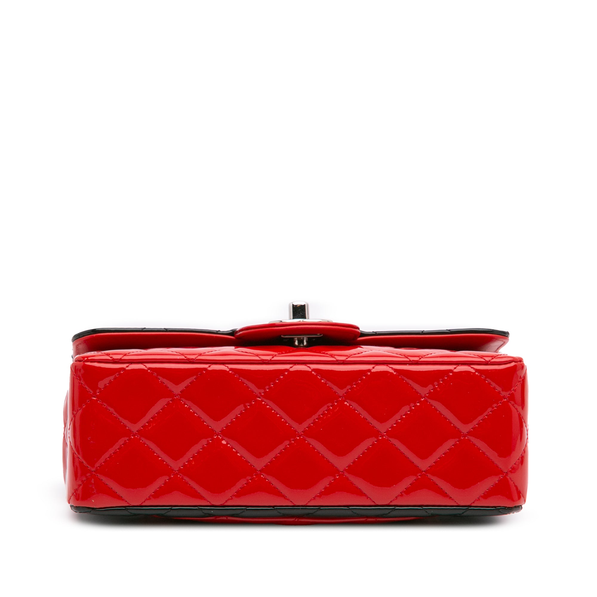 Mini Rectangular Bicolor Patent Single Flap