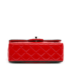 Mini Rectangular Bicolor Patent Single Flap
