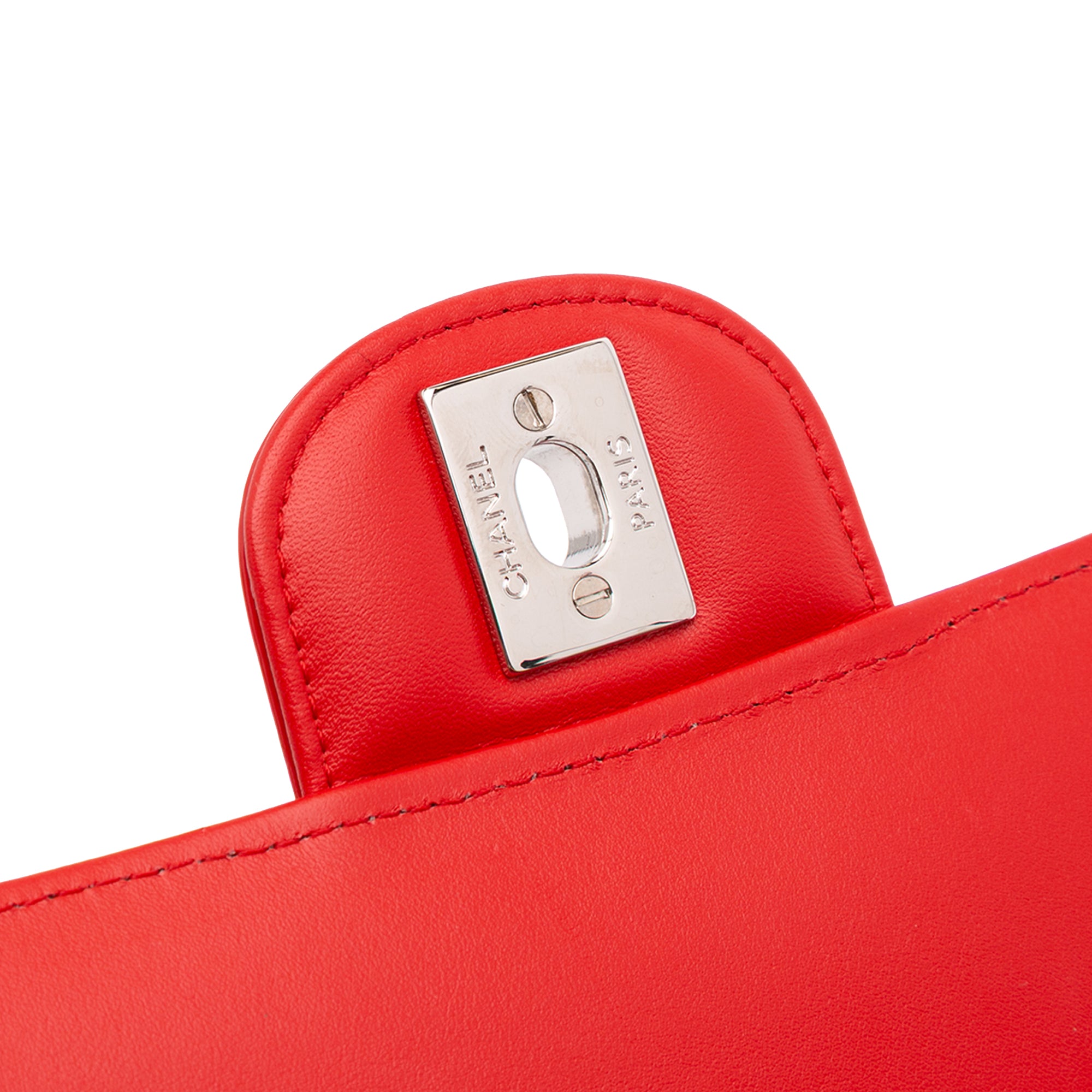 Mini Rectangular Bicolor Patent Single Flap