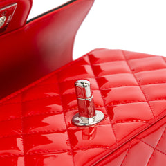 Mini Rectangular Bicolor Patent Single Flap